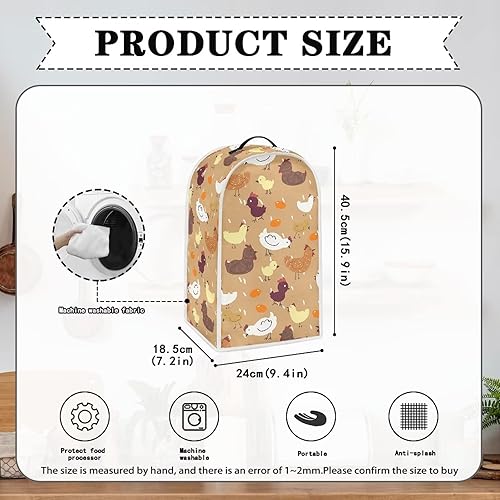 Vista 258 de doginthehole Hummingbird Blender Covers for Kitchen, Washable Appliance Covers Anti Fingerprint Stain Resistant Polyester Blender Dust Cover