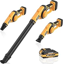 EWORK Mini Cordless Leaf Blower Up to 200 MPH 21V Small Electric Leaf Blower Cordless with Battery and Charger, 3 Speed Modes, Compact Battery Powered Leaf Blowers for Lawn Care
