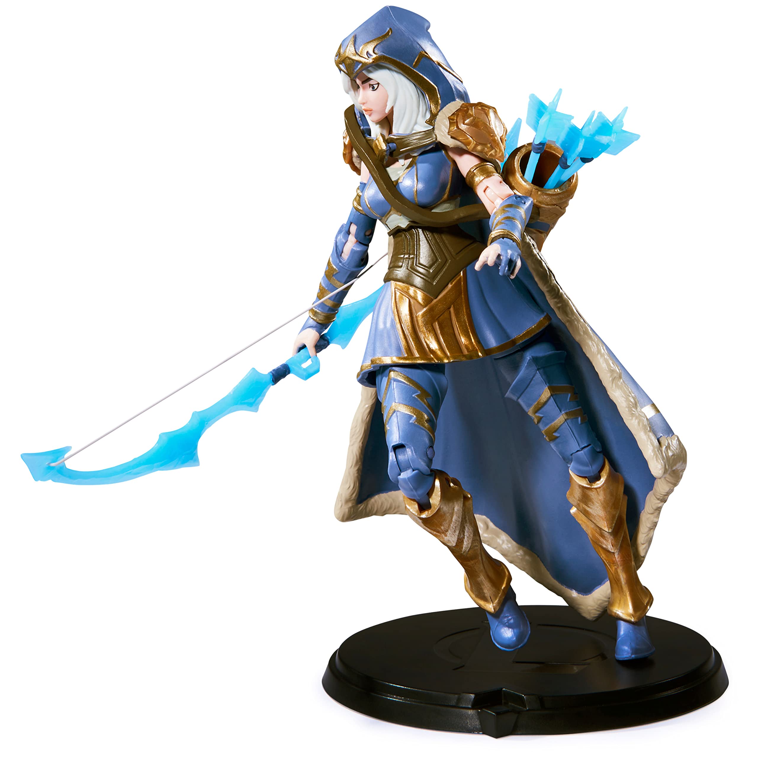 League of Legends - Figurka premium 18 CM Ashe - Figurka przegubowa Ashe 18 cm do kolekcjonowania - z jakością detali i 2 akcesoriami - Kolekcja mistrzowska - Zabawka dla dzieci od 12 lat