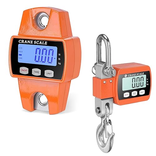 Báscula colgante digital de 660 libras con caja de aluminio fundido+escala digital de grúa colgante de 1100 libras con caja de aluminio fundido