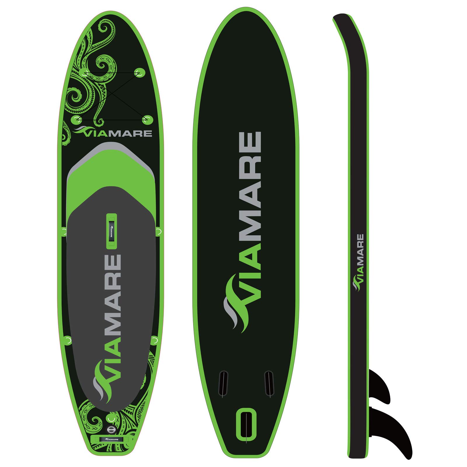 SUP Board Set 330 S Octopus green/black
