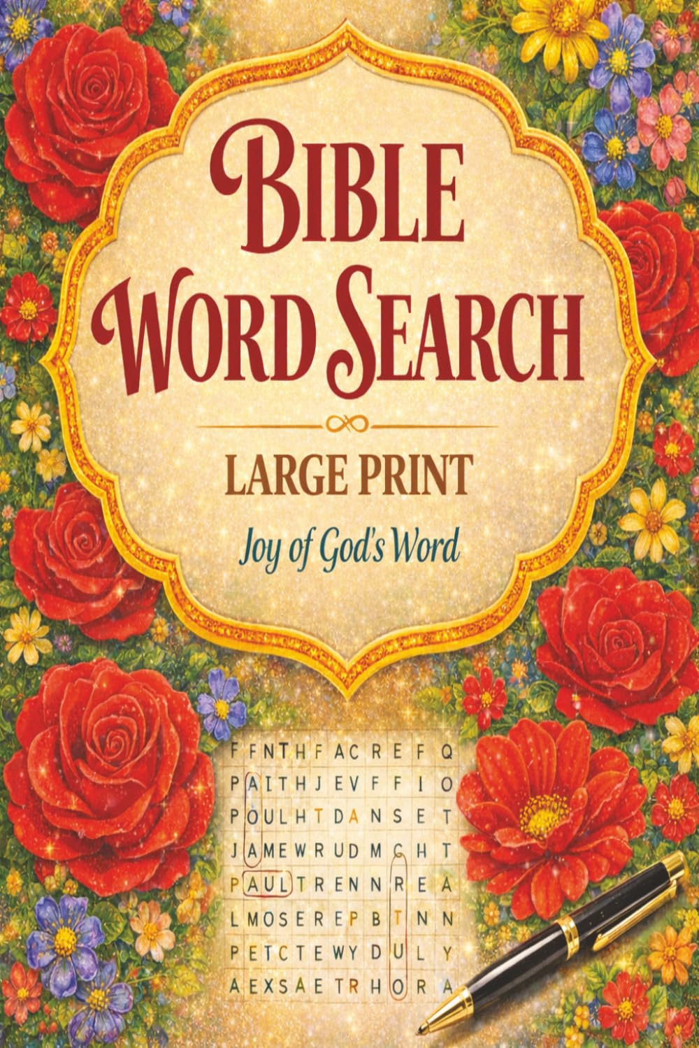 BIBLE WORD SEARCH: Large Print Word Search with Inspiring Bible Verses for Relaxation and Reflection.