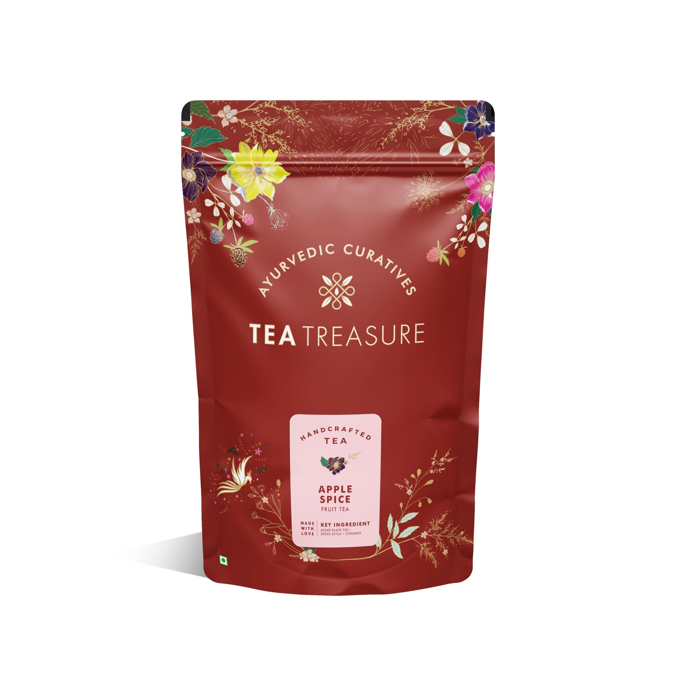 Tea Treasure Berry Blast Tea, Blend of Strawberry, Gojiberry, Blueberry, Cranberry & Other Natural Herbs and Flowers, 100 g