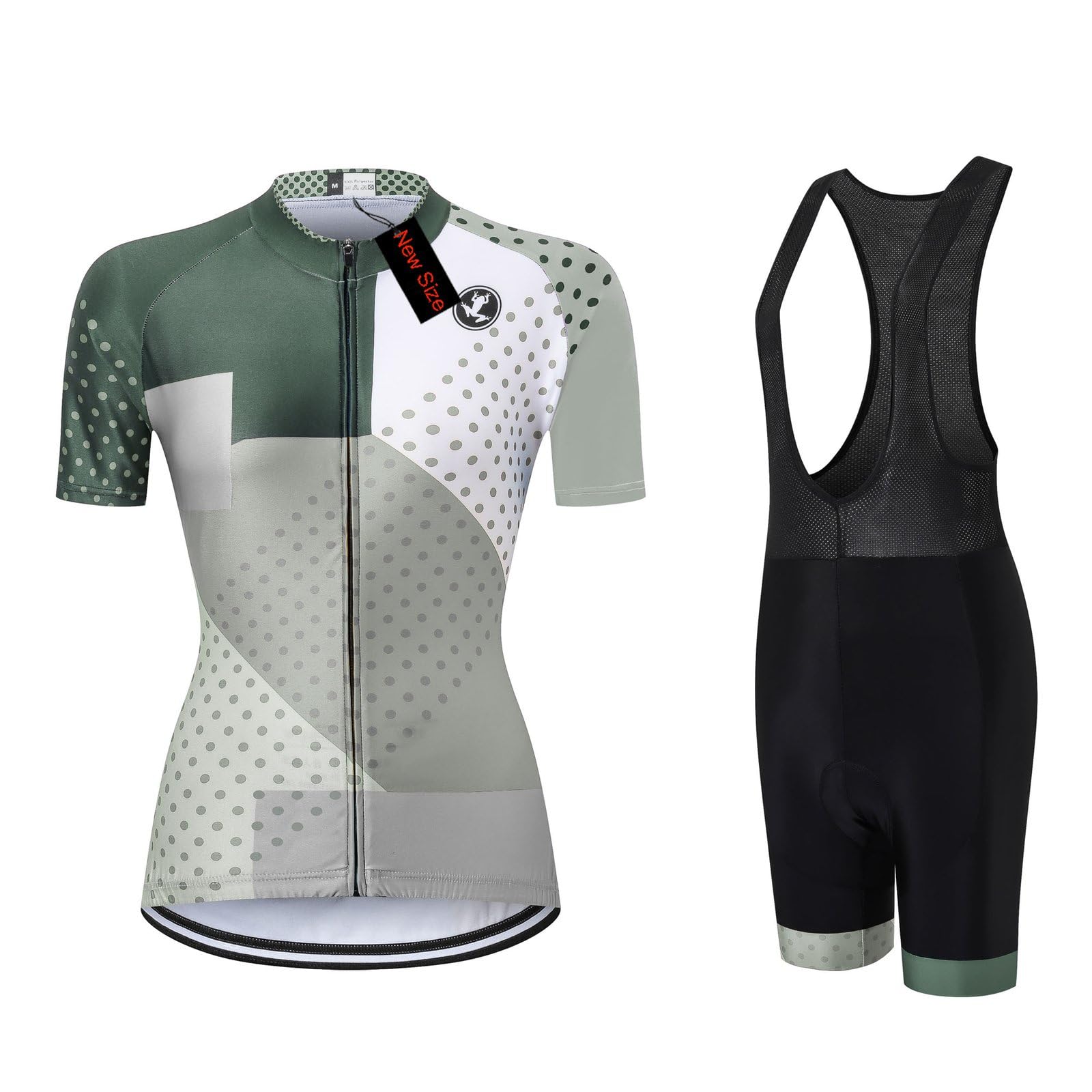UGLY FROG 2026 Donne Manica Corta Jersey Abbigliamento Set, Ciclismo Magliette Corta Jersey Camicia + Gel Imbottito Pantaloncini Ciclismo Equitazione Bike Sportswear