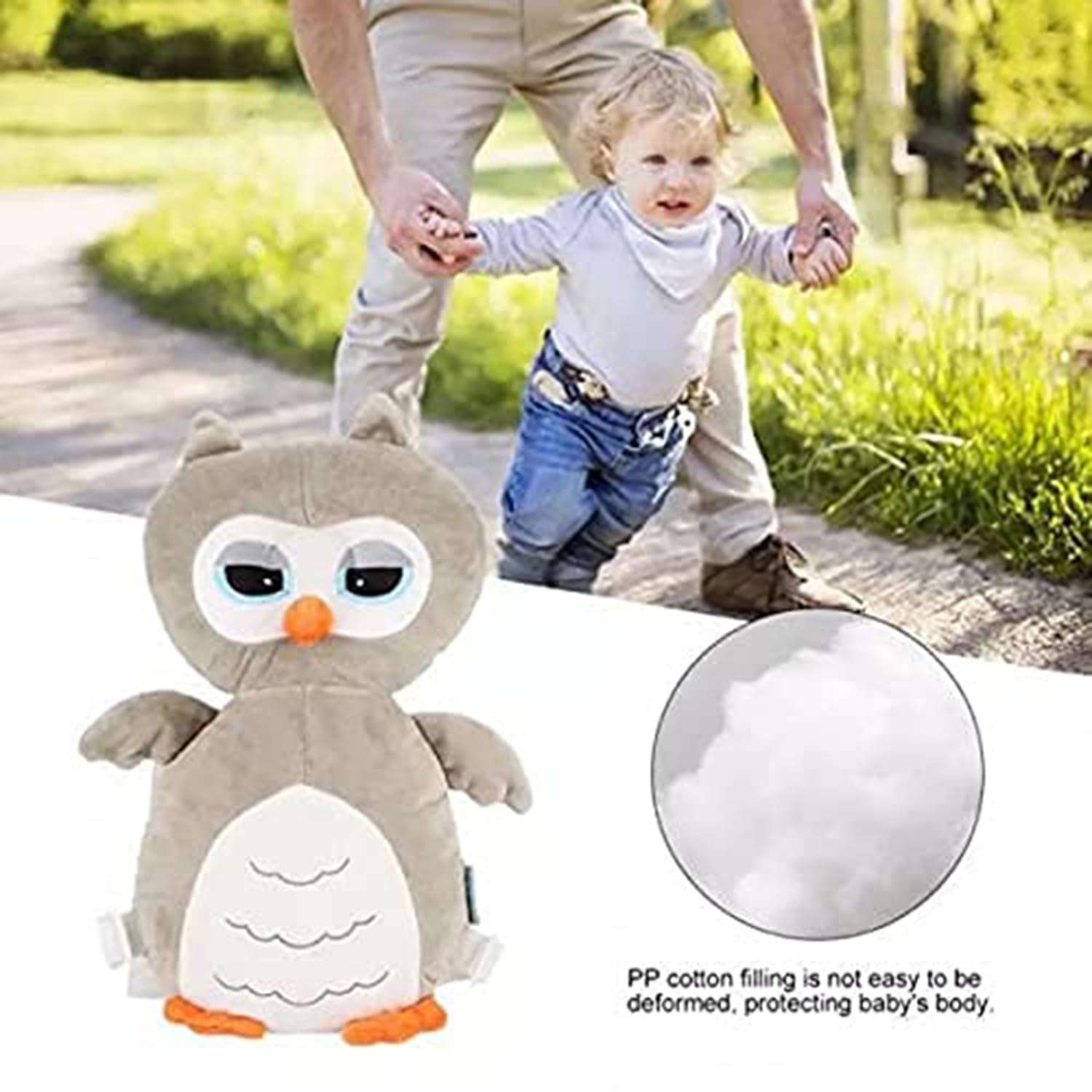 NME COLLECTION Head Protector Cushion Plush Soft Toy Early Learning Toy Fall Protection Helmet Baby Head Protector Child Adjustable Shoulder Strap (Head Protector) - Image 8 thumbnail