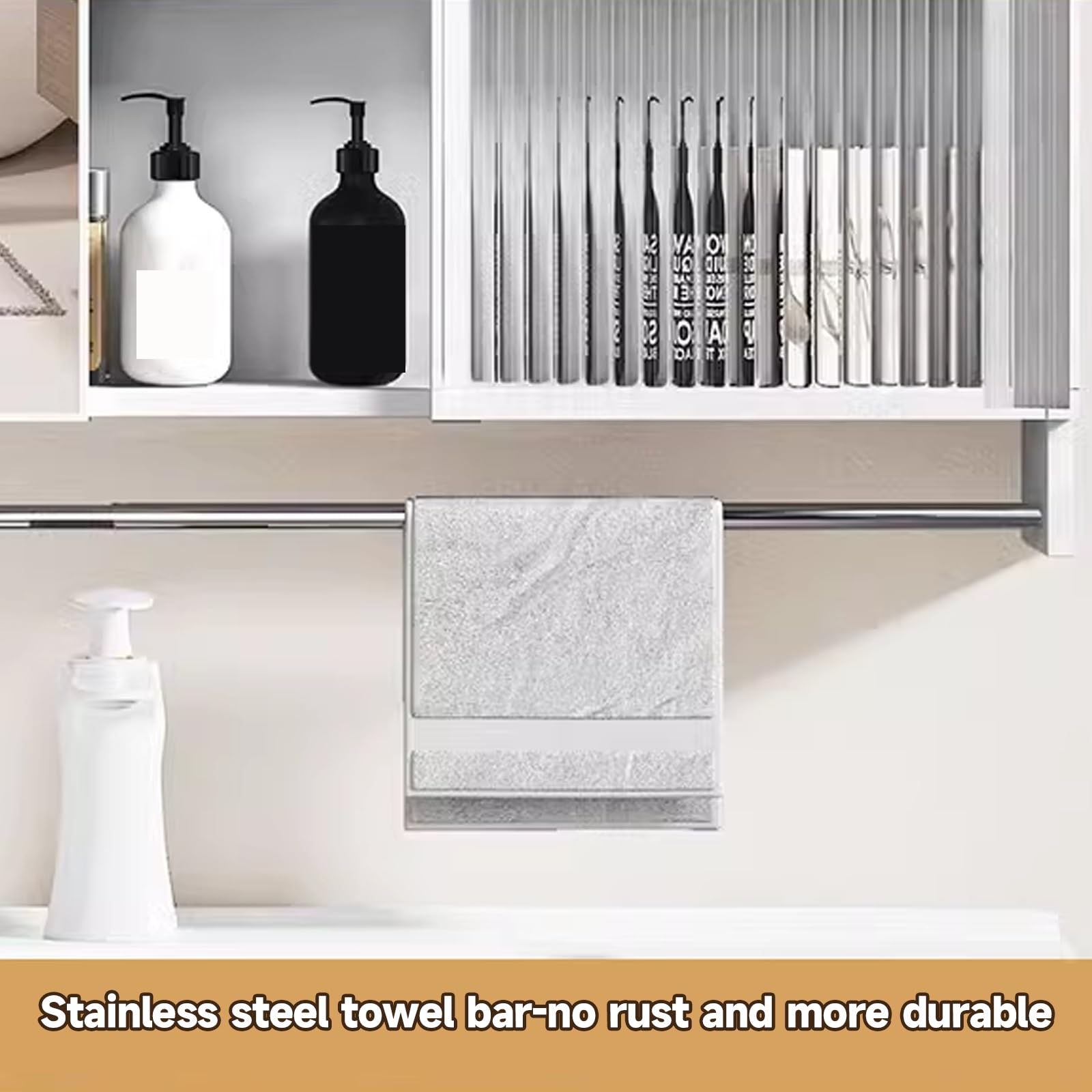 Espejo de Medicina, Espejo Armario baño, Armario con Espejo e iluminación,Durable/no se deforma fácilmente/Resistente y Duradero/Hermoso y Elegante(Gray,70cm/27.5in)