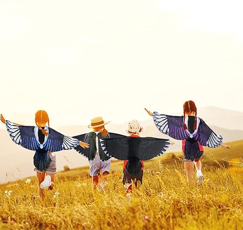 Miniatura 3 de IROLEHOME Eagle Wings Bird Costumes for Kids and Bird Mask Boys Girls Owl Dress-up Wings Cape Halloween Party Favors Gifts