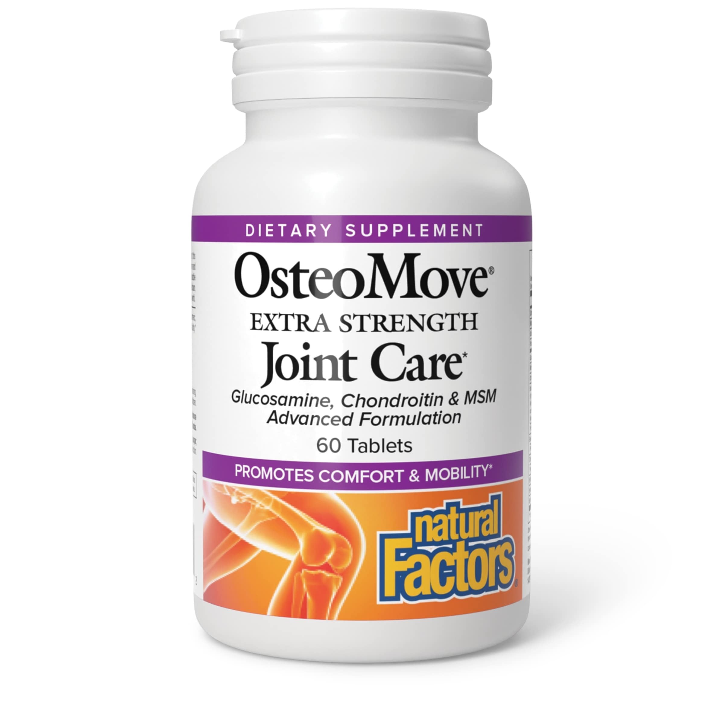 Natural Factors, OsteoMove Joint Care, Extra Strength Support for Joint and Bone Health, Non-GMO, 60 tablets (30 servings)