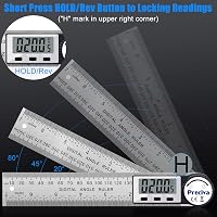 Preciva digitális szögmérő 400mm rozsdamentes acél szögmérő 180° forgatható 3