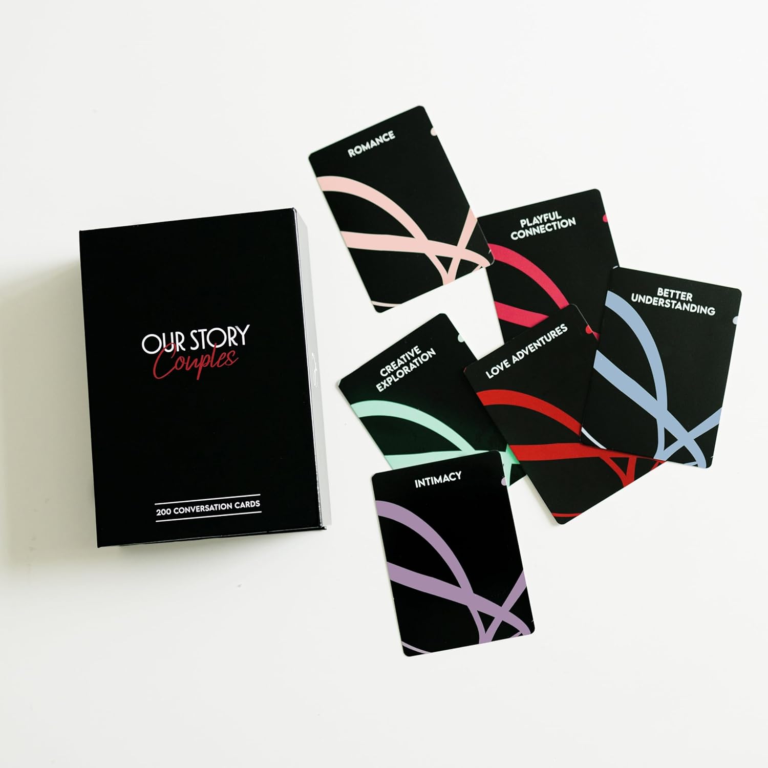 Lilexo Our Story – 200 Conversation Cards for Couples to Deepen Connection, Spark Meaningful Conversations and Fun Date Nights | Romantic Relationship Card Game | Perfect Anniversary and Couple Gifts