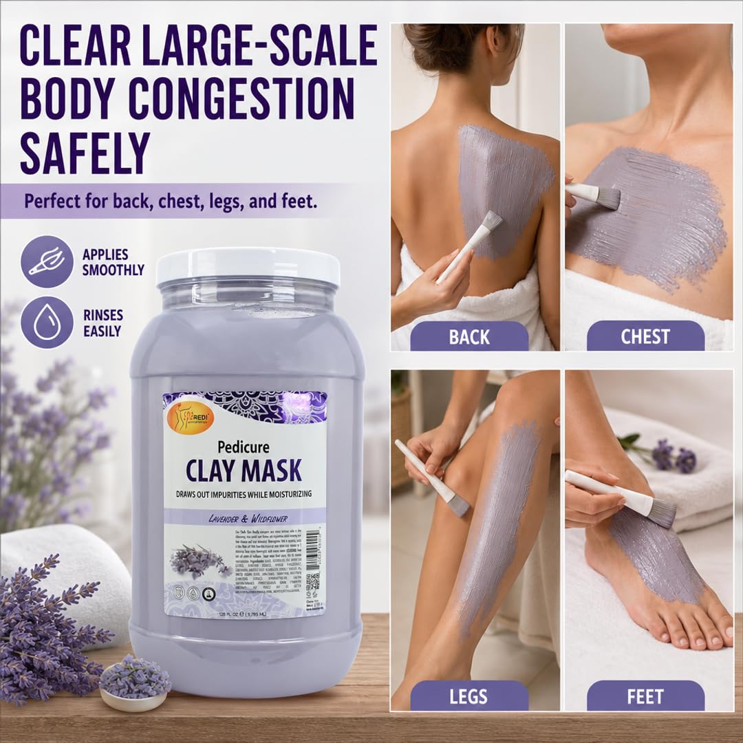 Amazon.com : SPA REDI Bentonite Clay Mask – Full-Body Detox & Deep