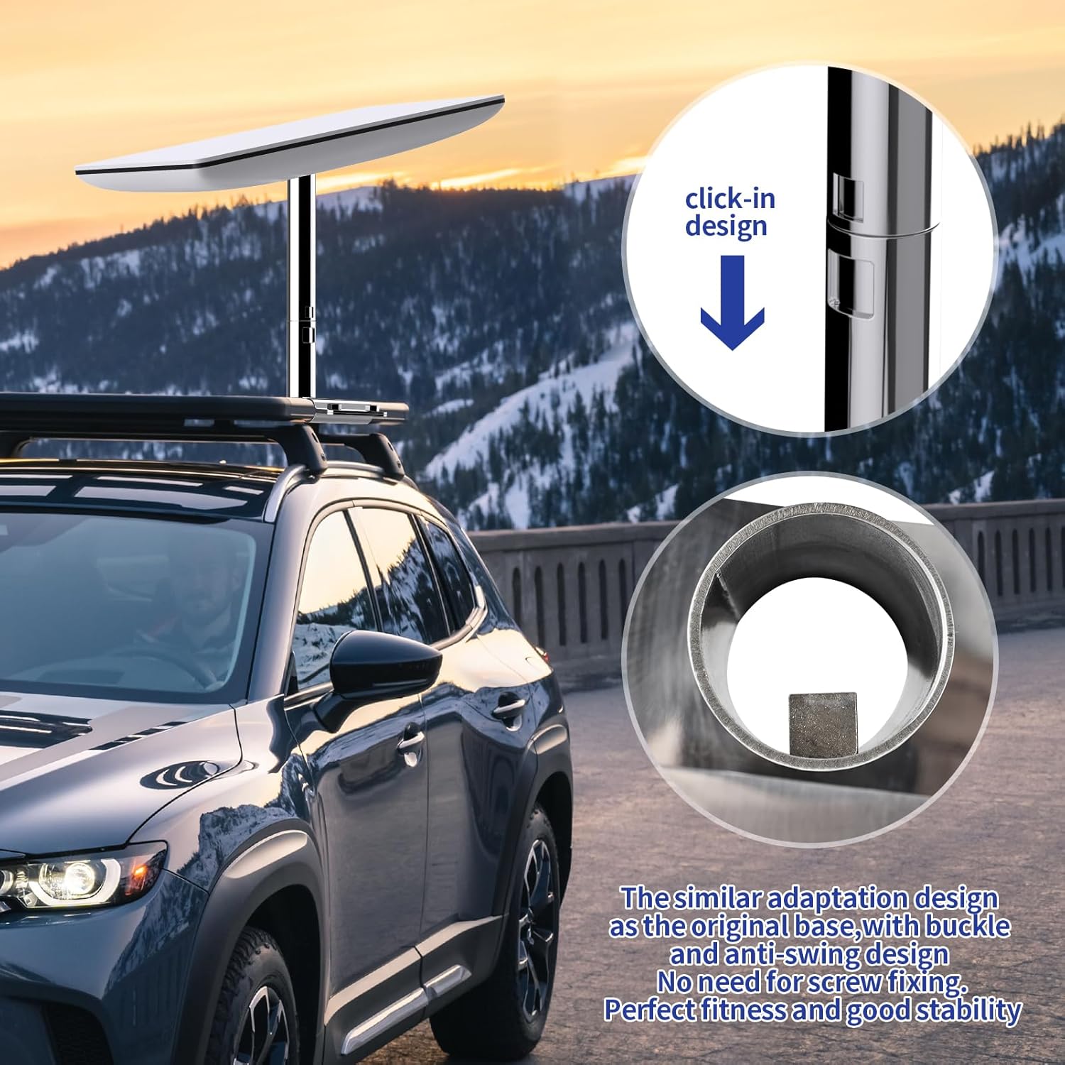 Foldable Tripod Mount For Starlink V2 V1 ,Adjustable Stainless Steel