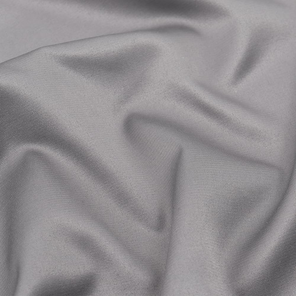 Spring&Gege Camisa de vestir de satén de manga larga para niños, sin arrugas, lisa, formal, con botones