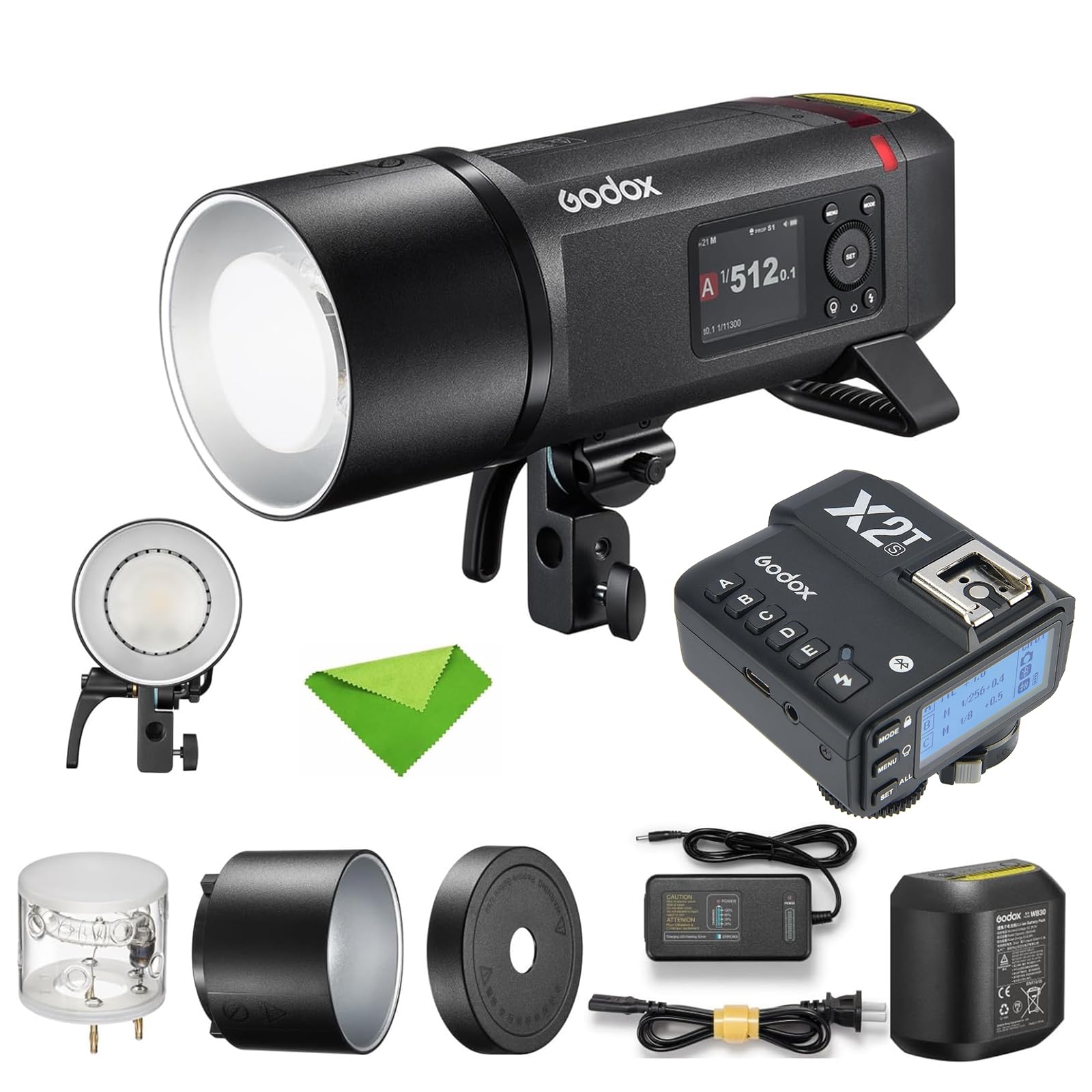 Godox AD800 Pro AD800Pro 800Ws Outdoor TTL Flash with with X2T S Trigger for Sony, 300 Full Power Flash, 0.01s~1.5s Recycle Time, 40W Bi-Color Modeling Light, 2.4G Wireless, Bowens Mount Speedlight