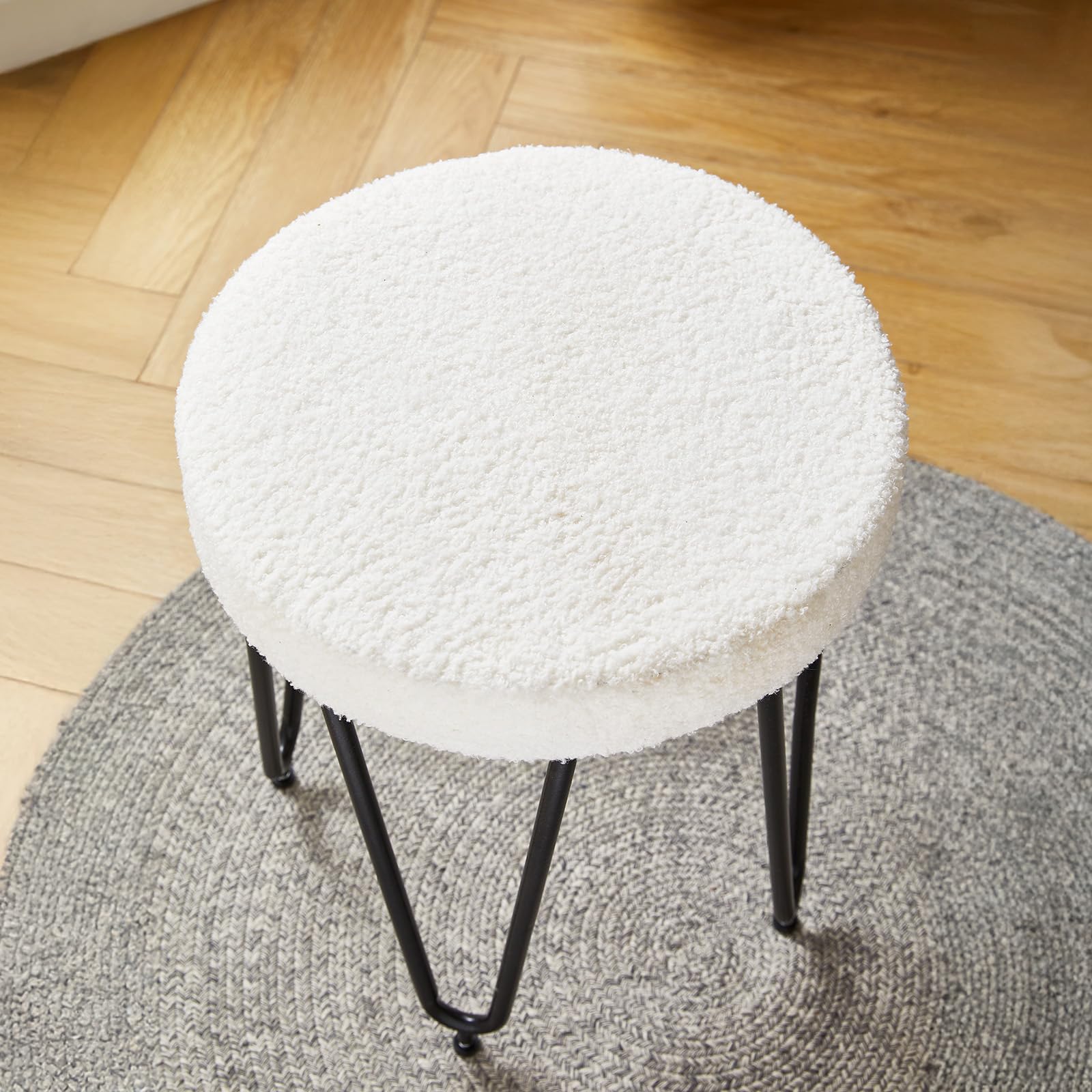 SHARPDO Tavolo da toeletta con illuminazione a LED e specchio, 3 colori, pietra sinterizzata PU, toeletta con cassetti e sgabello, tavolo cosmetico 60 cm, tavolo da trucco per camera da letto, design