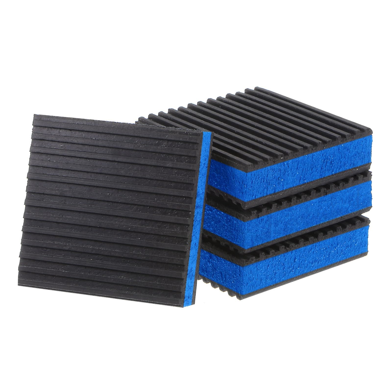 TA-VIGOR 4pcs Rubber Anti Vibration Pads 3x3x7/8 Inch EVA Shock Absorbing Feet for Air Conditioner Washer Dryer HVAC Equipment, Non-Slip Vibration Dampers