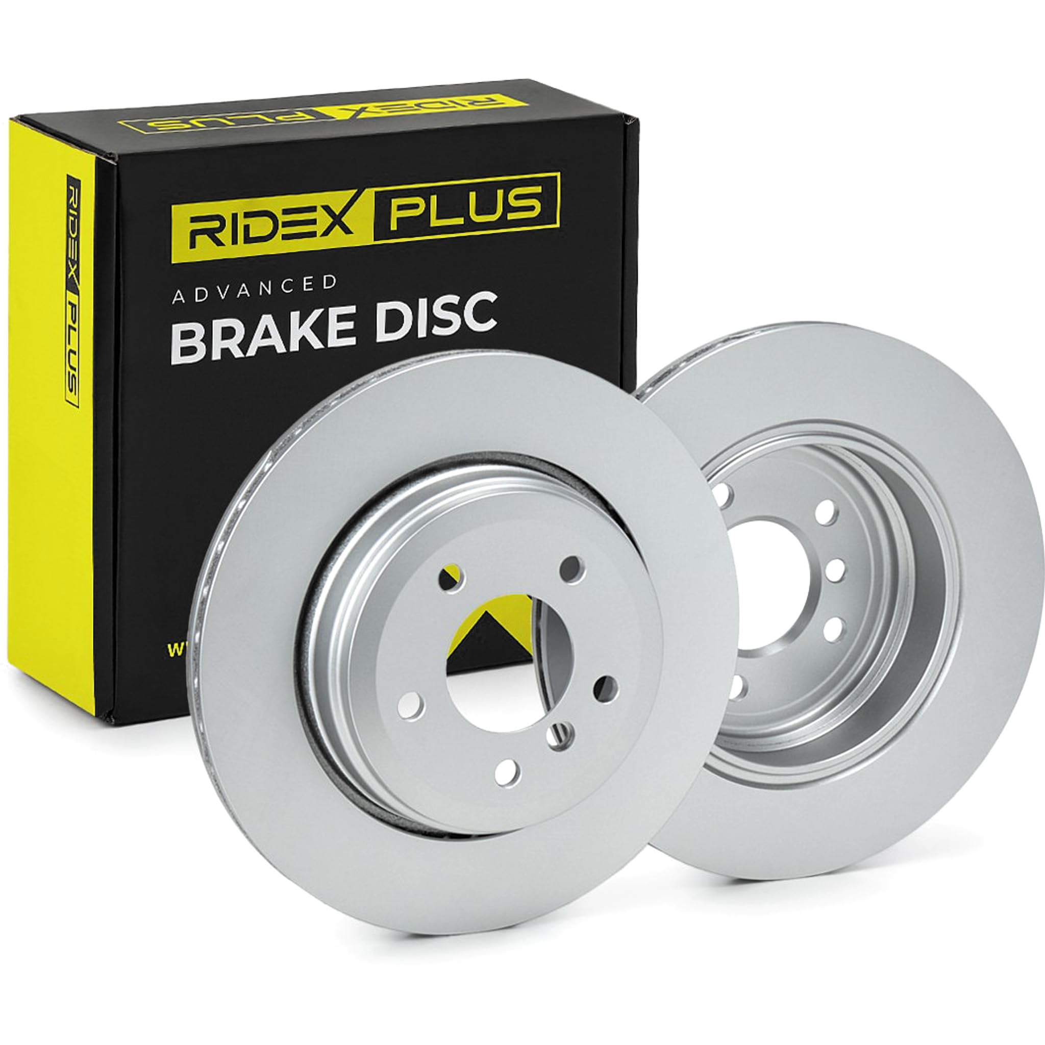 RIDEX PLUS 82B0196P 2x Disco de freno Trasero con tornillos Compatible con BMW 5 Sedán E60