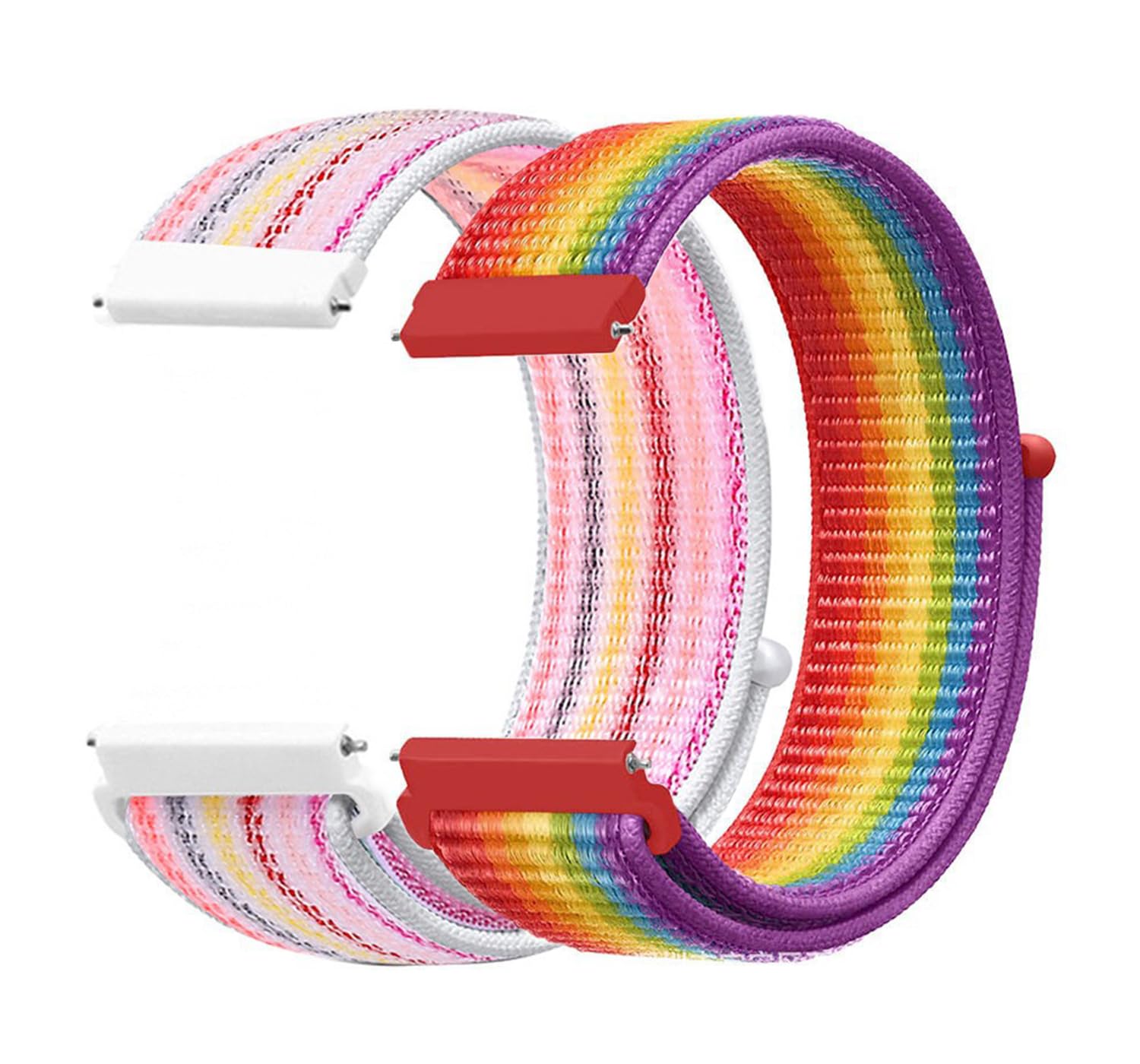 Aoekne Fabric Nylon Uhrenarmbänder 20mm Ersatzarmbänder für Kinder Smartwatch, Schnellverschluss Verstellbare Aatmungsaktive, Smartwatch Armband für Kinder Junge Mädchen