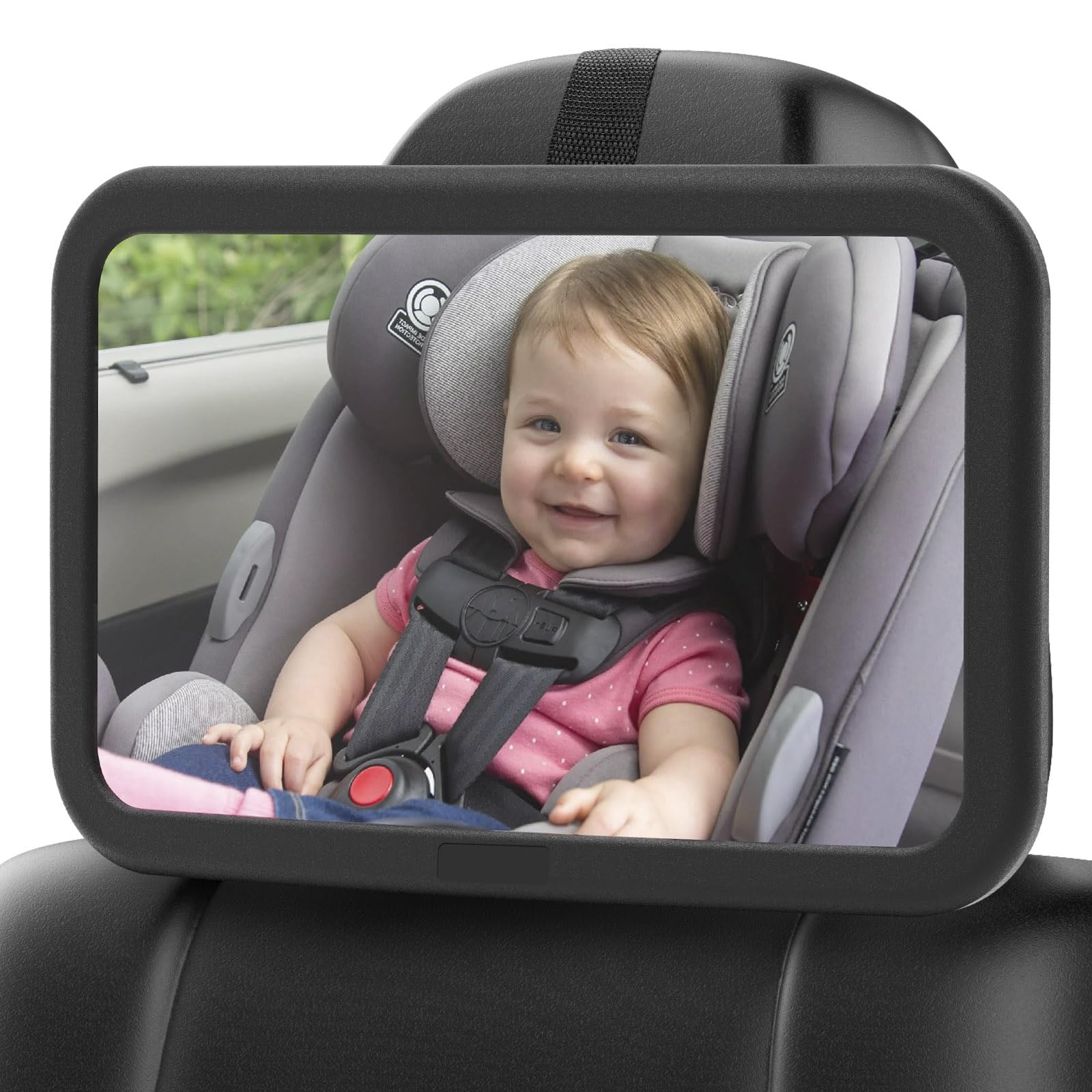 360 Grad Rückspiegel, Spiegel Auto Baby Rückbank Bruchsicheres Acrylkonstruktion Drehbar und Winkelverstellbar Autospiegel Rücksitz Spiegel Kindersitz Auto für Meisten Fahrzeuge Baby und Kinder