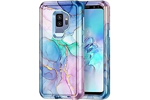 BTS Case for Samsung Galaxy S9 Plus: Rugged, Shockproof Protection with Marble Design