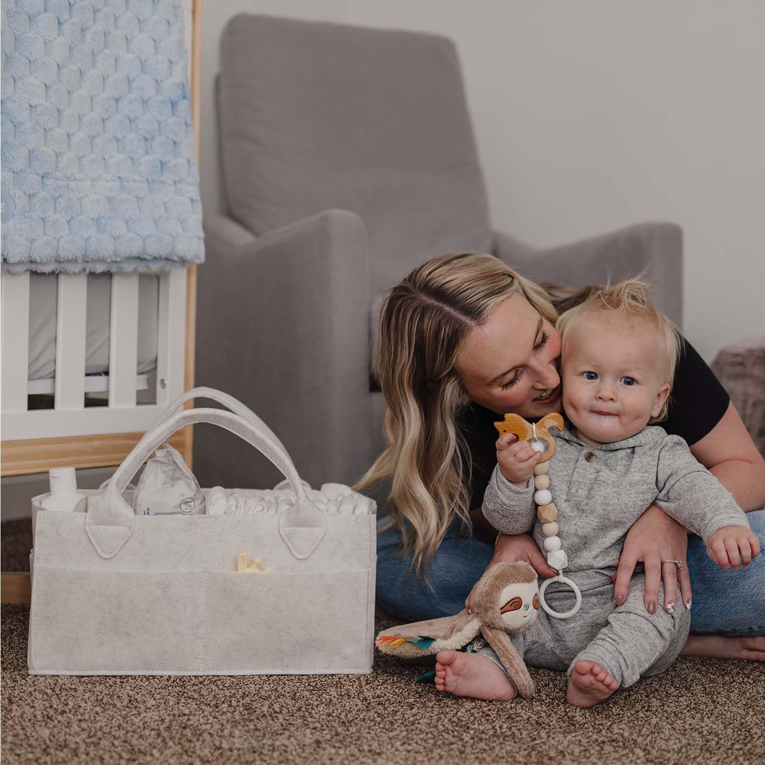 PUTSKA Baby Nappy Caddy Organizer - Image 2