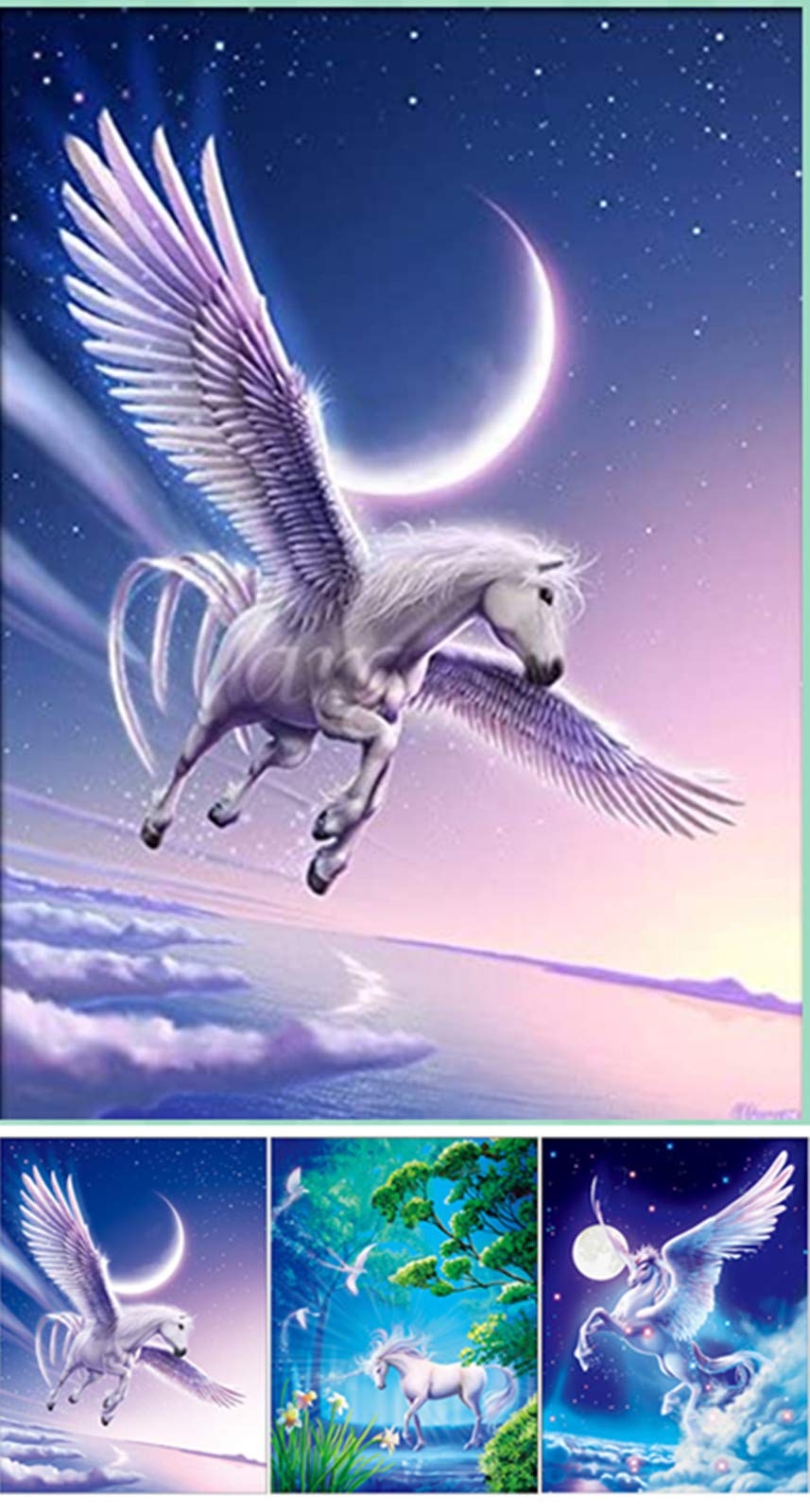 Amazon.co.jp: LCXEGO 3D ユニコーン画像 ホログラフィックポスター