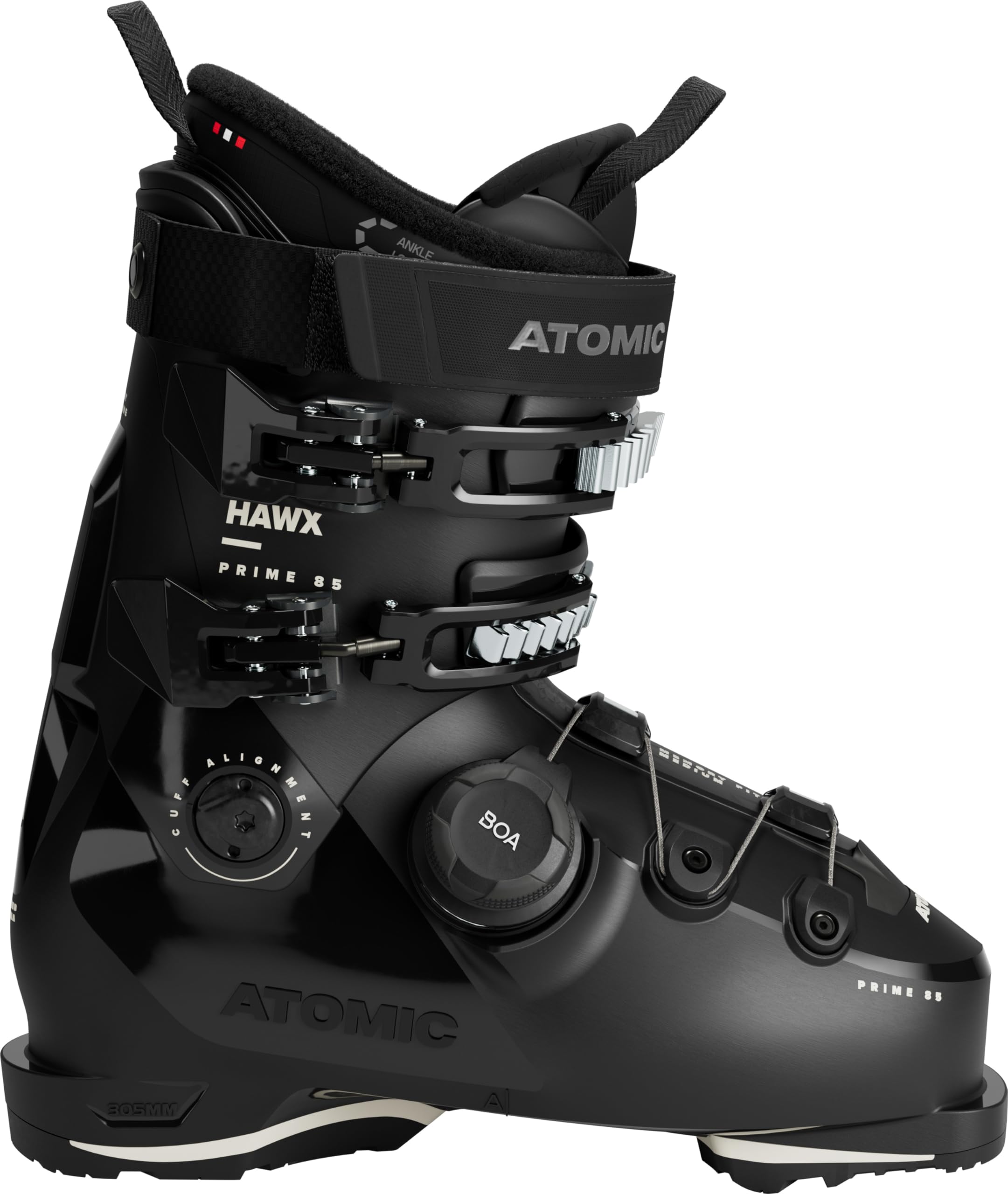 ATOMIC Unisex - Adult Hawx Prime 85 BOA Alpine Boots, Black/Anthracite, 37.5/38