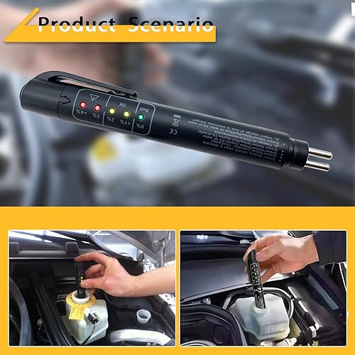 Miniatura 7 de Pluma probadora de líquido de frenos, 1 bolígrafo de prueba de líquido de frenos DOT 3 DOT 4 DOT 5.1, herramienta de prueba de diagnóstico de