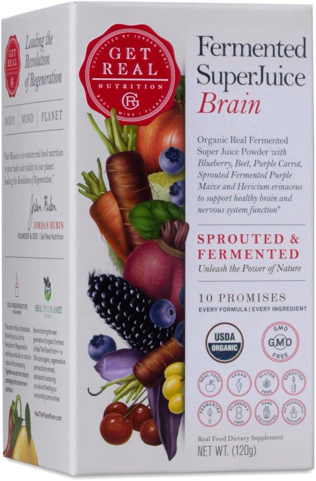 Jordan Rubin's Get Real Nutrition - Fermented SuperJuice Brain (120 grams)