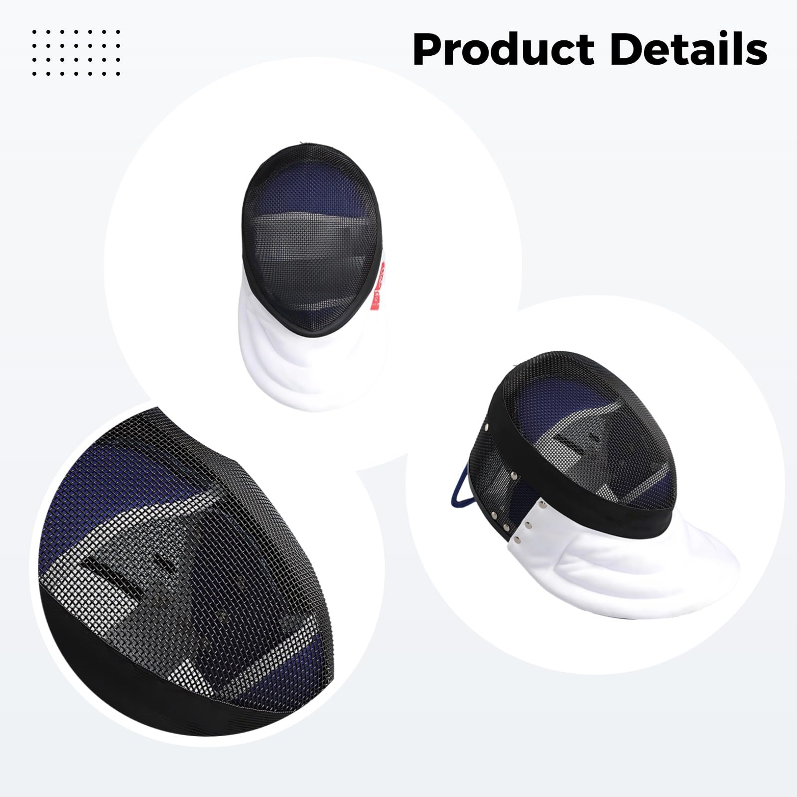 Casco da scherma certificato CE 350N, in acciaio al carbonio, misura universale, XL, stile rimovibile, per adulti e ragazzi, attrezzatura essenziale per recinzioni