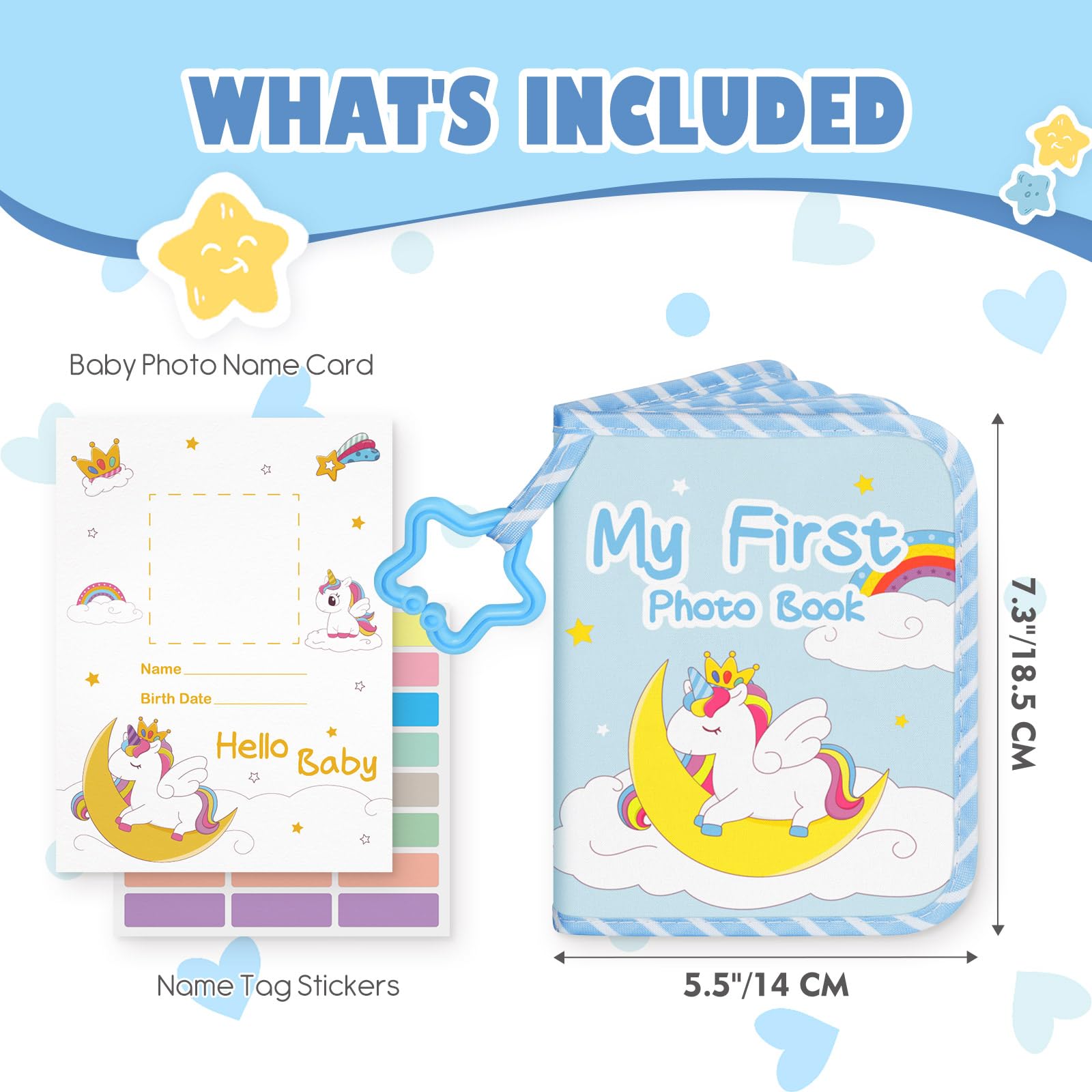 Lanpn L'album Photo Pour Bébé Peut Contenir 17 Photos De 10 X 15 Cm