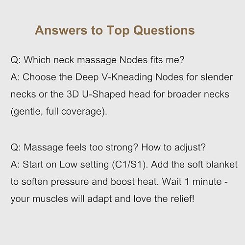 Miniatura 9 de Rainwolf Shiatsu - Cojín de masaje de cuello y espalda con calor, masajeador de espalda completa 4D para aliviar el dolor muscular, intensidad y