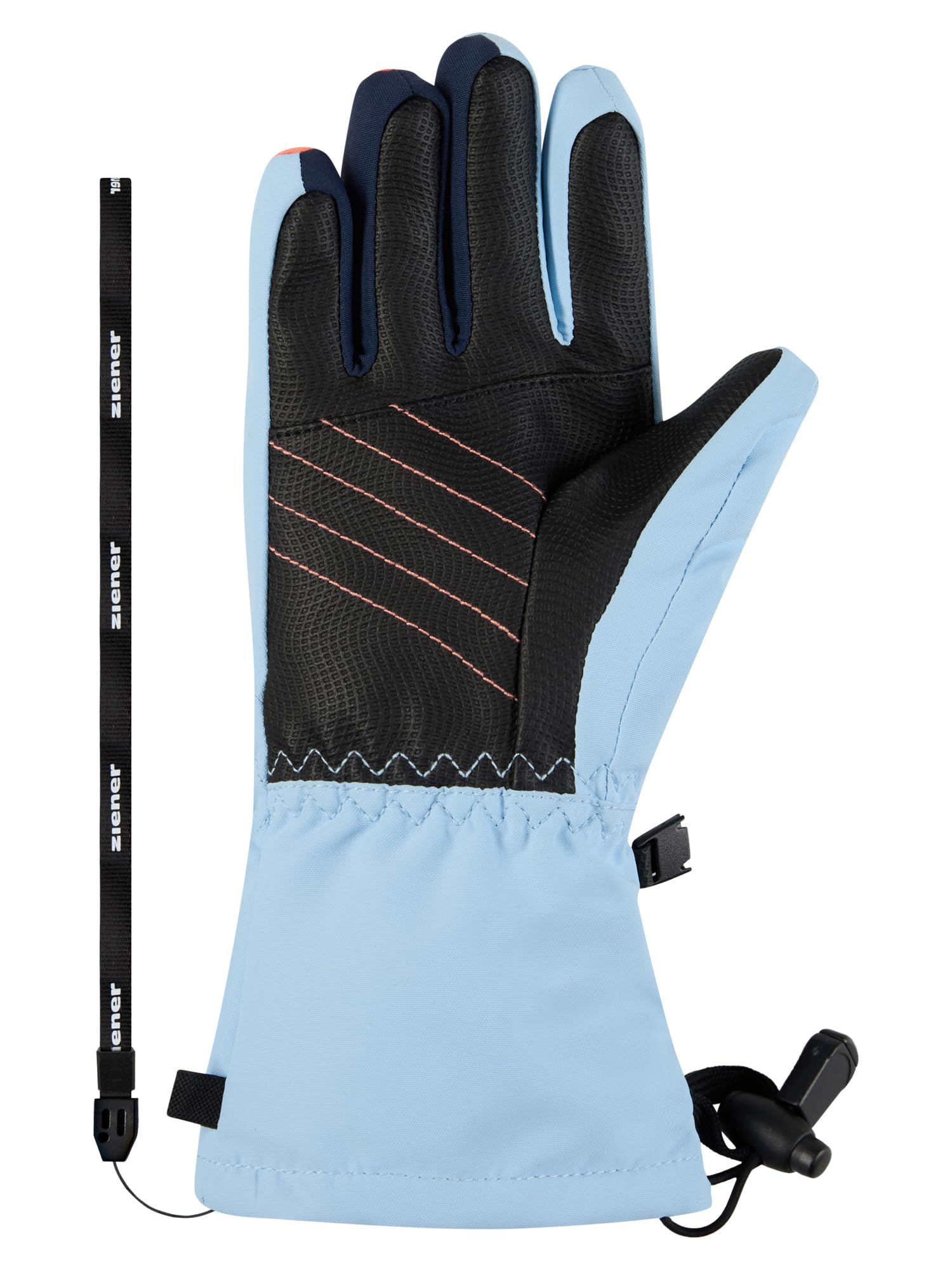 Ziener Guanti da sci Laval-Z per bambini, impermeabili, in lana, extra caldi, Arctic Sky, 4