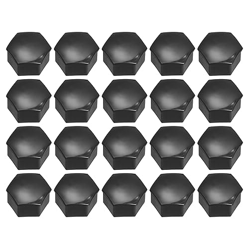 Miniatura 1 de X AUTOHAUX 20 tapas de bloqueo de rueda de 0.827 in, tapas de tuerca de perno central, tapas de bloqueo con clip, juego de herramientas de repuesto