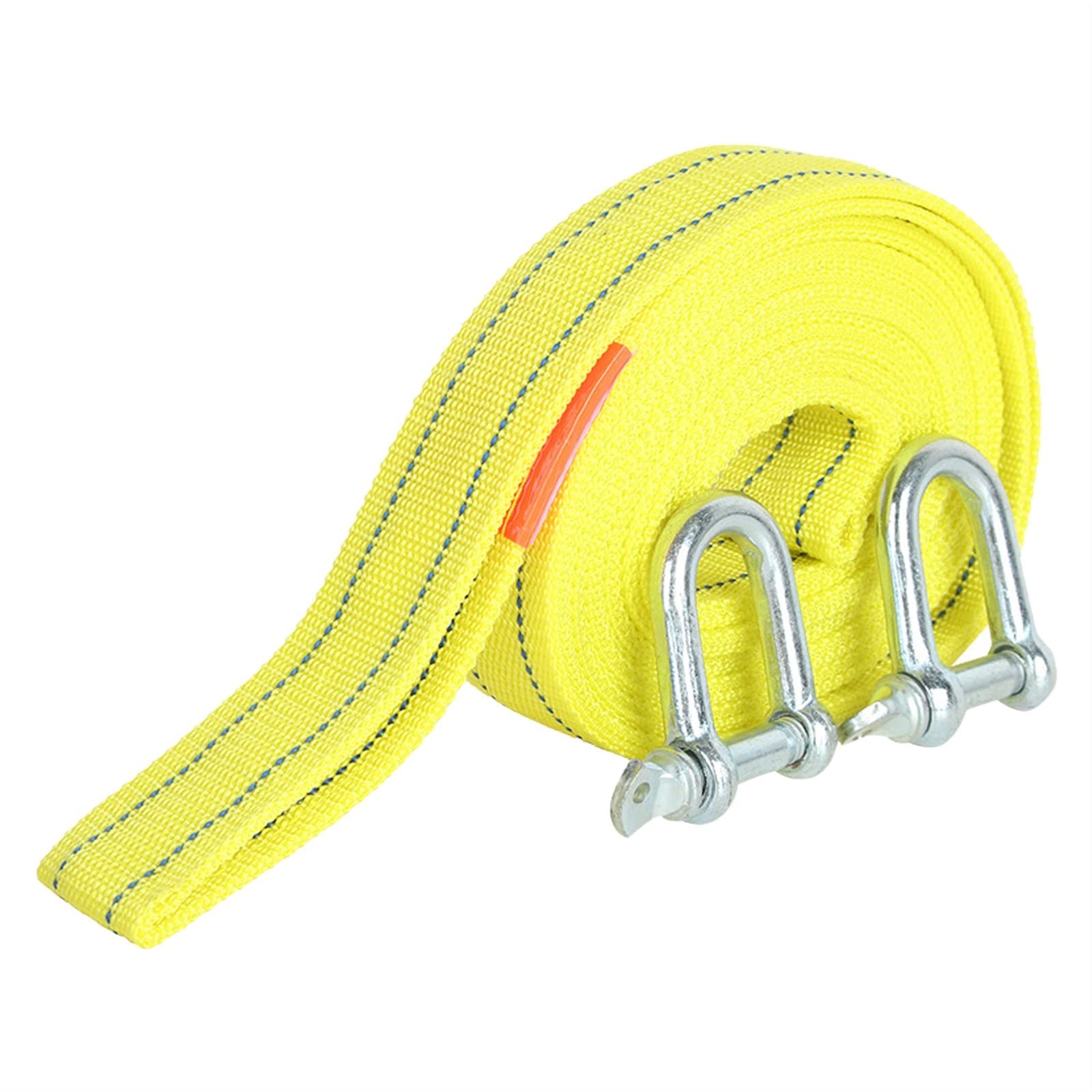 PURRL Correa de tracción de 5m y 5 toneladas para Coche, Cuerda de Remolque de Emergencia para Coche, poliéster Duradero, Resistente, vehículo de Alta Resistencia con 2 Ganchos Fluorescentes Little