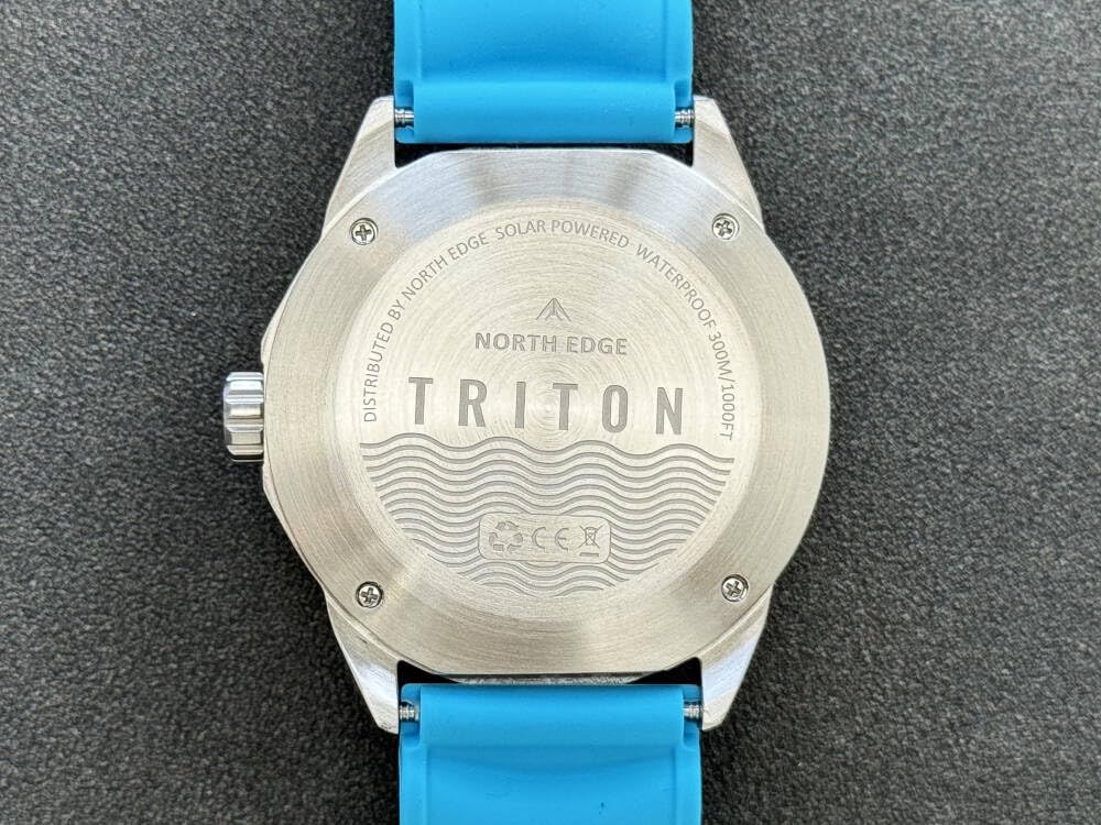 North Edge 2026 Triton Herren Solar Taucheruhr - 300M Wasserdicht, 316L Edelstahlgehäuse, Premium Quarzwerk
