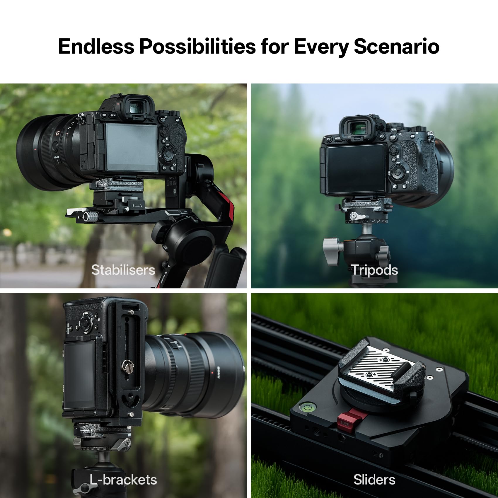 PGYTECH Beetle Kamera-Clip V2 & Arca-Swiss V2 Schnellwechsel-Set - Rucksack-Halterung & Stativ-Adapter Bundle, für Sony/Nikon/Fuji/DJI