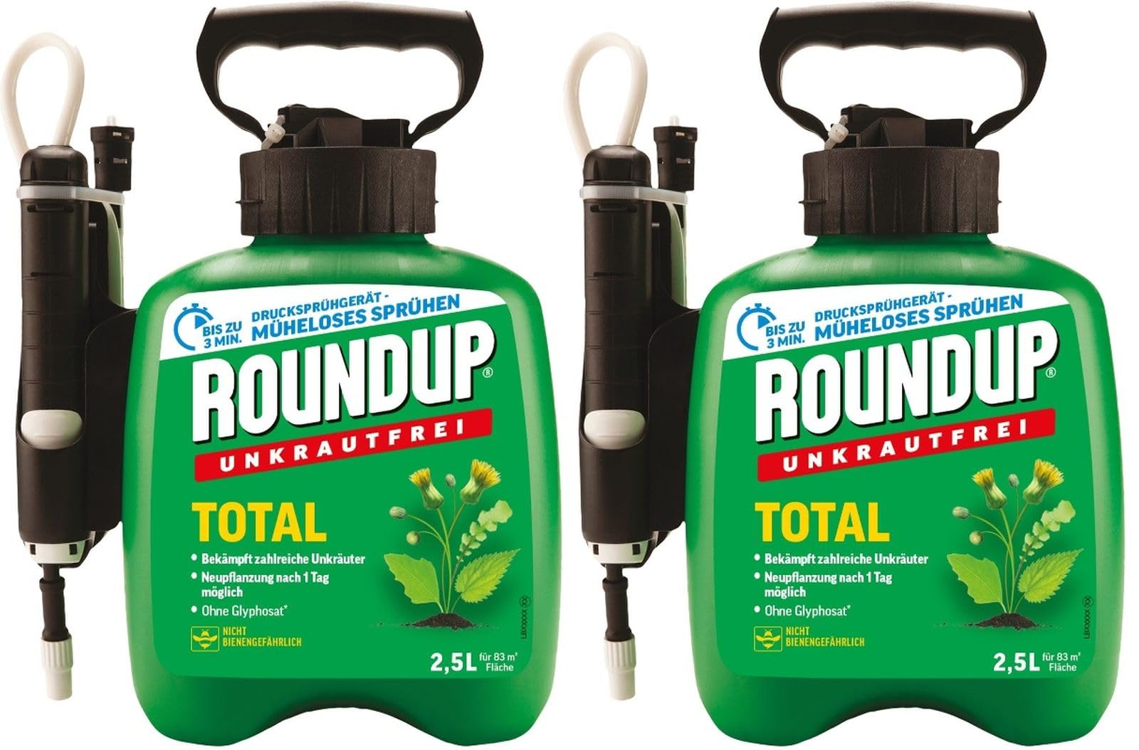 2 X 2,5L Roundup®Unkrautfrei Total