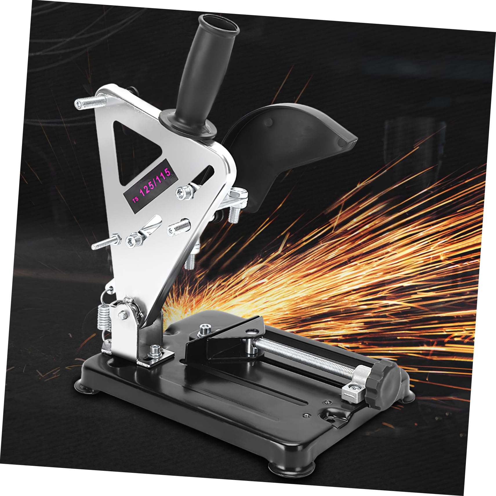 Soporte para Amoladora Angular de Banco Ajustable Negro