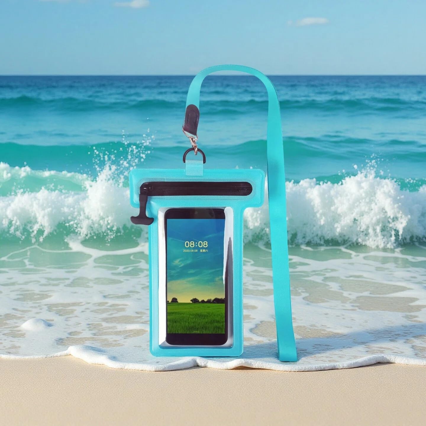 Wasserdichte Handytasche, wasserdichte Handyhülle, für iPhone 17, 16, 15, 14 Pro Max, IPX8 wasserdicht, luftdichter Reißverschluss
