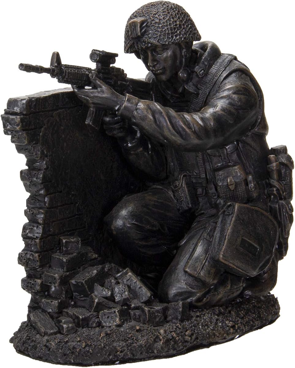 Pacific Giftware America's Finest Brave Soldier Holding Position Military Heroes Collectible Figurine