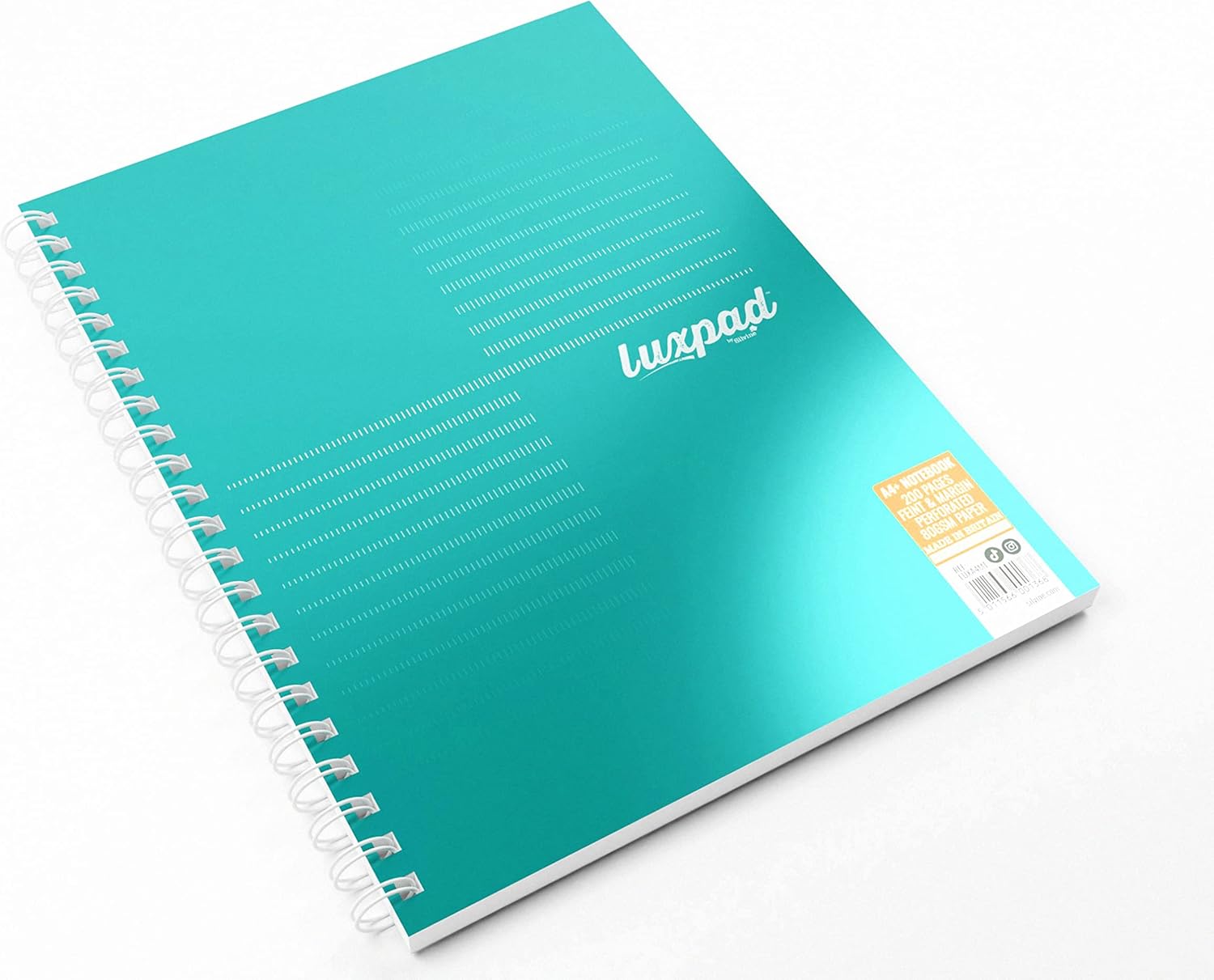 Silvine Luxpad Metallic A4 FSC Wirebound Notebook - Lined (200 Pages) Pack of 3