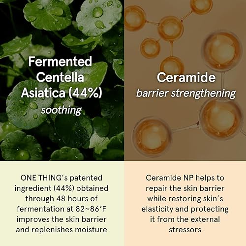 Miniatura 4 de ONE THING CICA Tóner de ceramida de 8.45 onzas líquidas | Centella Asiatica Tónico facial calmante calmante hidratante para pieles sensibles y secas