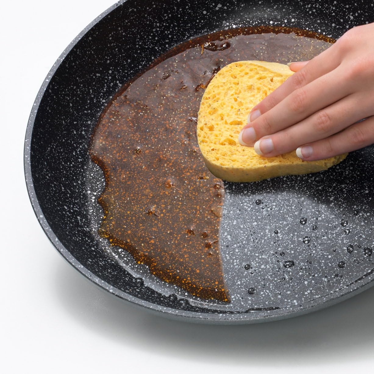 STONELINE FUTURE Schmorpfanne 28 cm, 3,4 L, Pfanne Hoher Rand mit Sieb Deckel, Universalpfanne beschichtet mit echten Steinpartikeln, Aluguss Pfanne Induktion für alle Herdarten geeignet