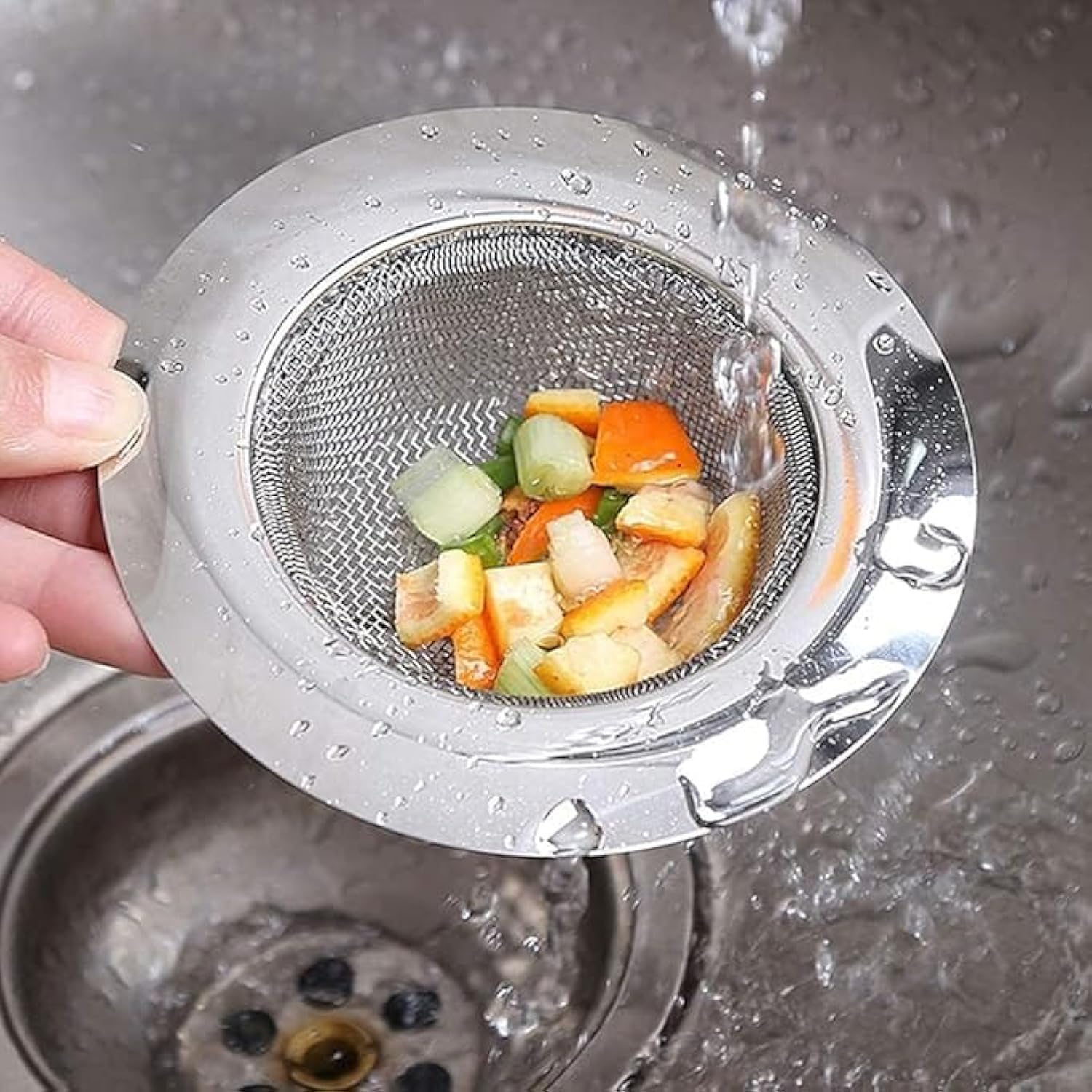 Vipron Stainless Steel Kitchen Sink Strainer, Kitchen Drain Basin Basket Filter Stopper Drainer, Sink Jali(9.5 CM) (B0CT3N1JVK) Amazon Price History, Amazon Price Tracker