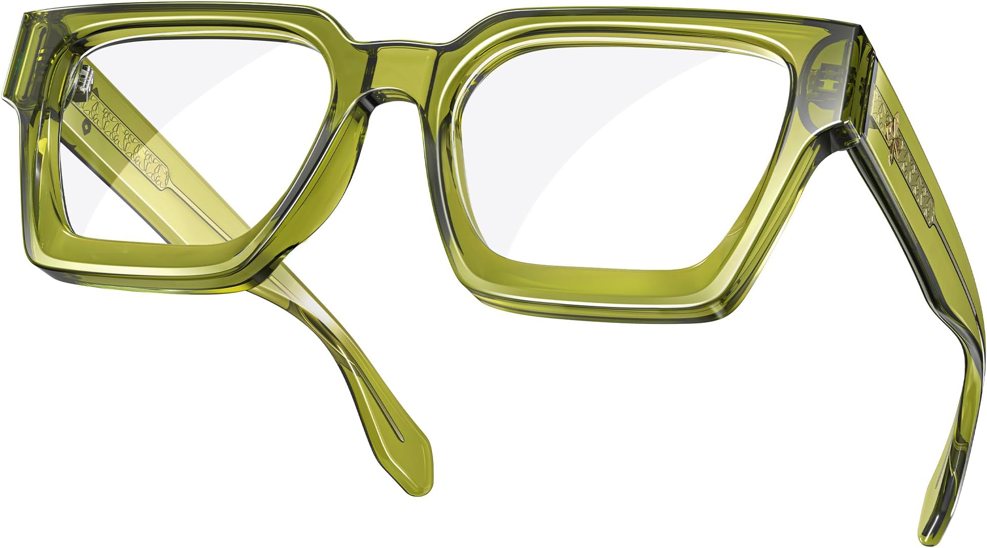 [Scoban] VISOONE Blue Light Blocking Glasses Rectangle Chic Preppy Look MultiColor Frame for Women Men RIVER