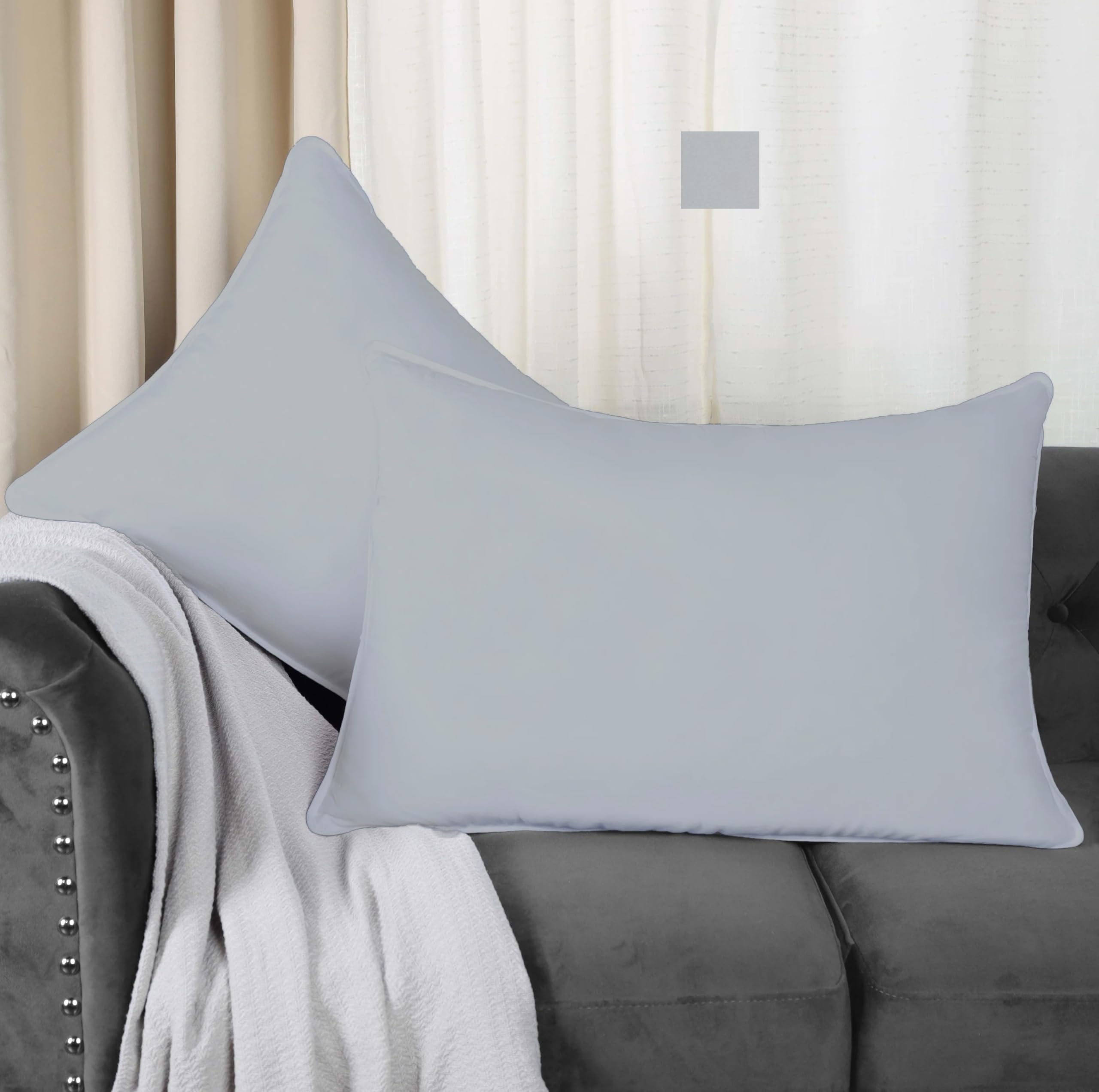 Cameo Rose Cotton Pillow Covers - Set of 2 -17