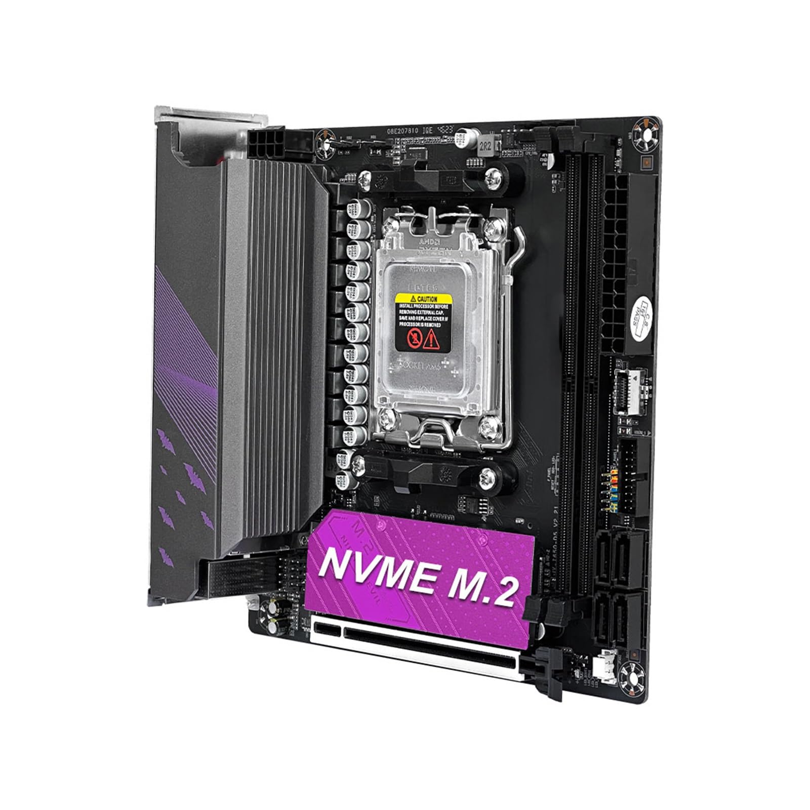 Placa Madre Placa Base Fit For JGINYUE B650i Night Devil ITX Mini DDR5 Ordenador AM5 Compatible con CPU Serie 7000