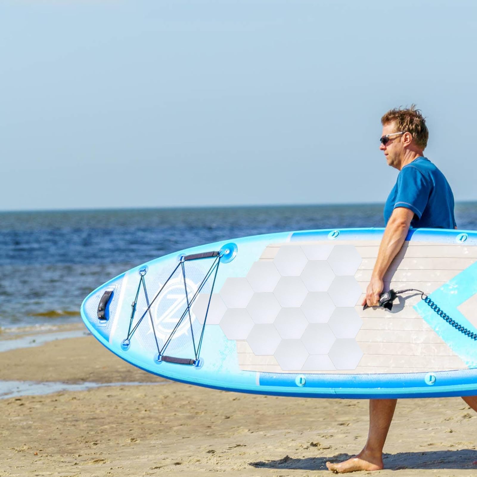 Surfboard Haftpad 22-Teiliges Antirutschpad Mit Sechseckigen Design