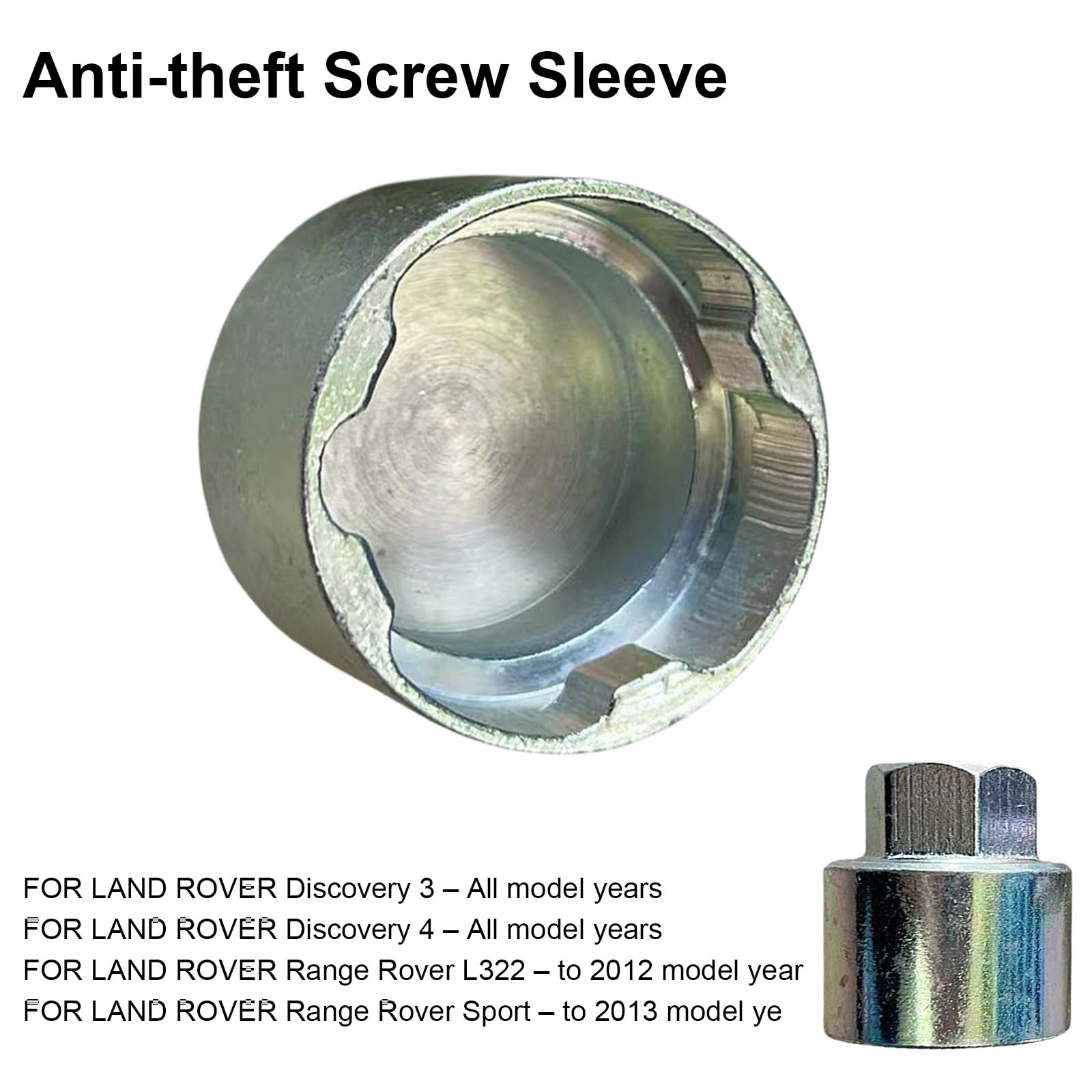 Écrou de verrouillage de roue pour Land Rover Discovery 3/4 Range Rover « T » OEM : KBM500180, clé antivol de roue de rechange Security Master